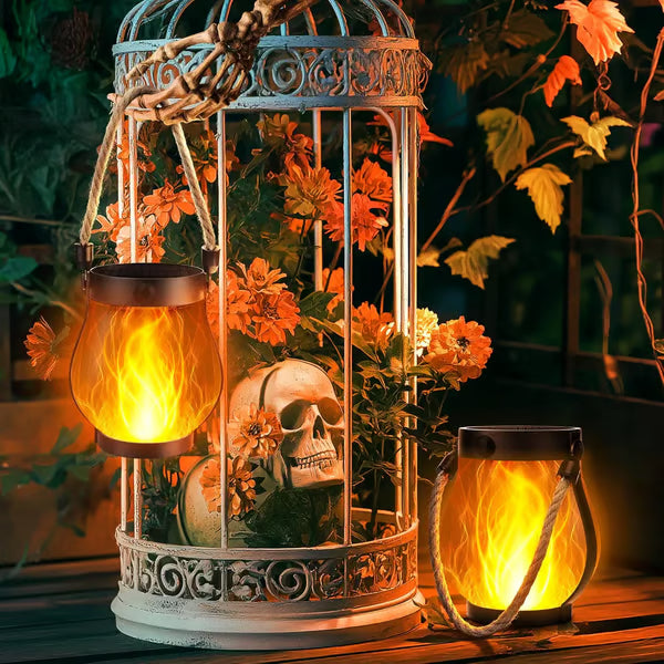 đĽLast Chance Before They're Gone! Solar Flame Lanterns â No Wiring, Auto-On at Dusk!