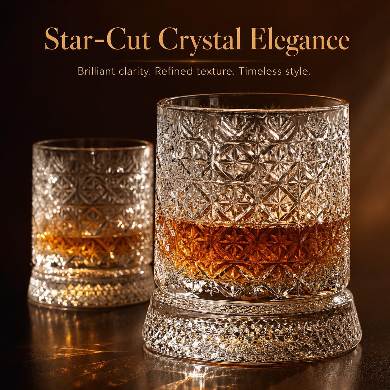 360° Spinning Crystal Whiskey Glass