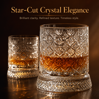 360° Spinning Crystal Whiskey Glass