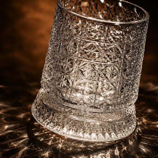 360° Spinning Crystal Whiskey Glass