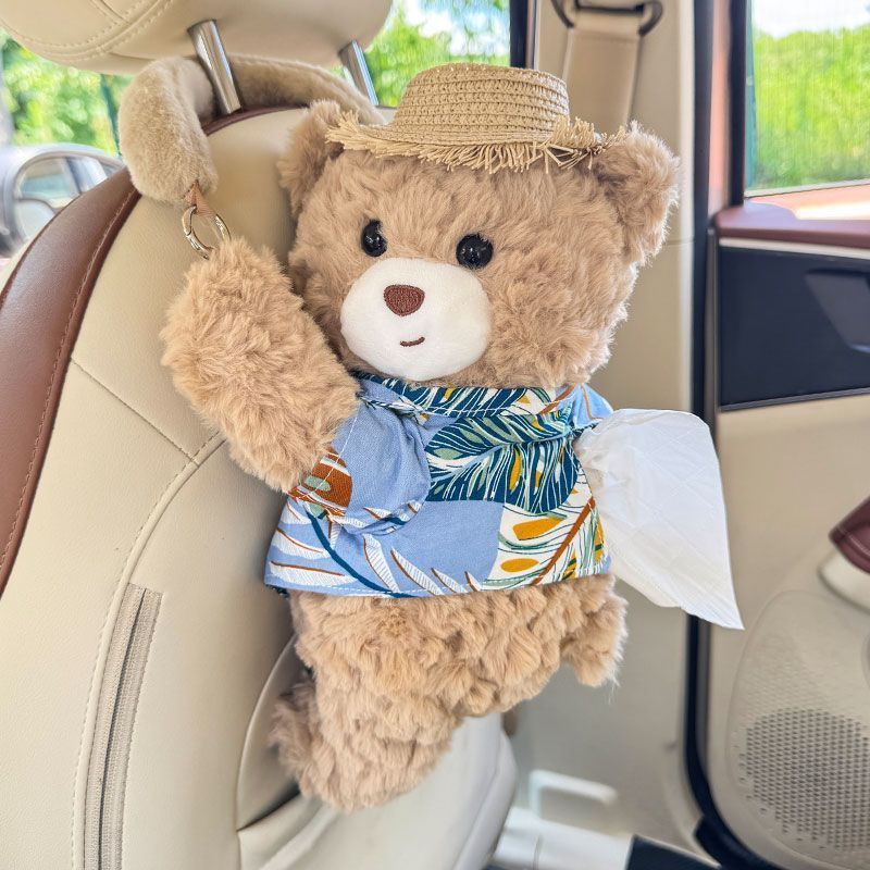 ✨Limited time buy one get one free✨ Global best-selling over 1 million cute bear-shaped plush car tissue box