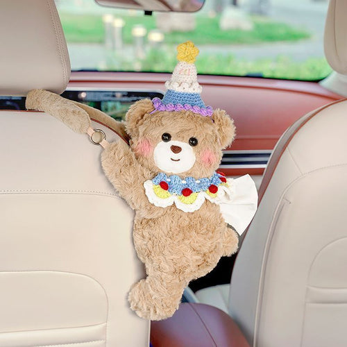 ✨Limited time buy one get one free✨ Global best-selling over 1 million cute bear-shaped plush car tissue box